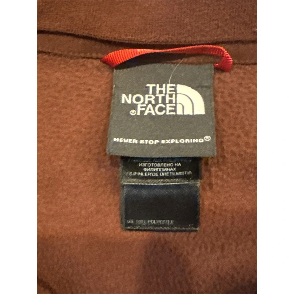 The North Face Qtr Zip Polartec Fleece Jacket Men's XXL Burgundy Pullover Logo
